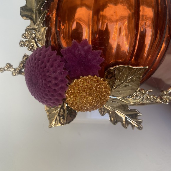 Bath & Body Works Wallflower Plug In Diffuser Harvest Pumpkin w/ Mums Nightlight - Picture 3 of 12